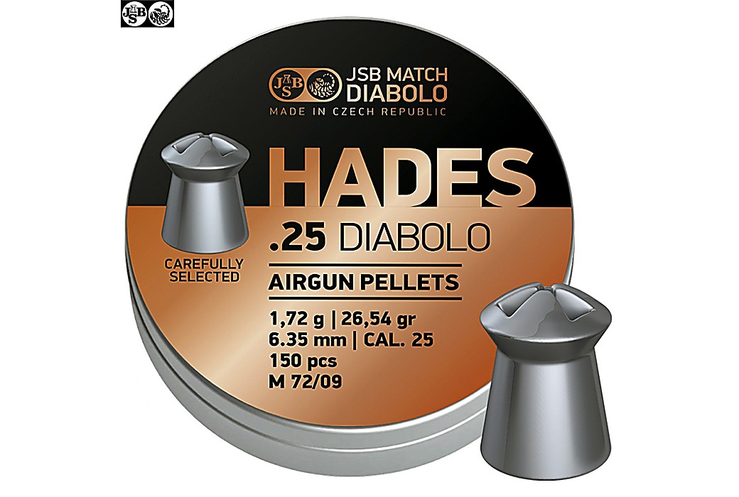 Air gun pellets JSB HADES ORIGINAL 6.35mm (.25) 150pcs