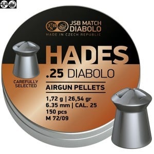 Chumbo JSB Hades Original 6.35mm (.25) 150pcs