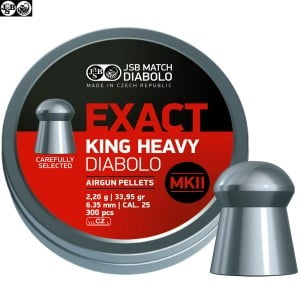 Balines JSB Exact King Heavy MKII Original 300pcs 6.35mm (.25)