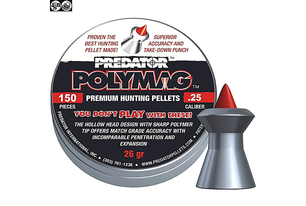 Air gun pellets JSB POLYMAG 150pcs 6.35mm (.25)