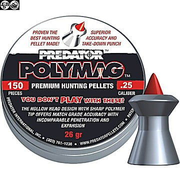 Air gun pellets JSB POLYMAG 150pcs 6.35mm (.25)