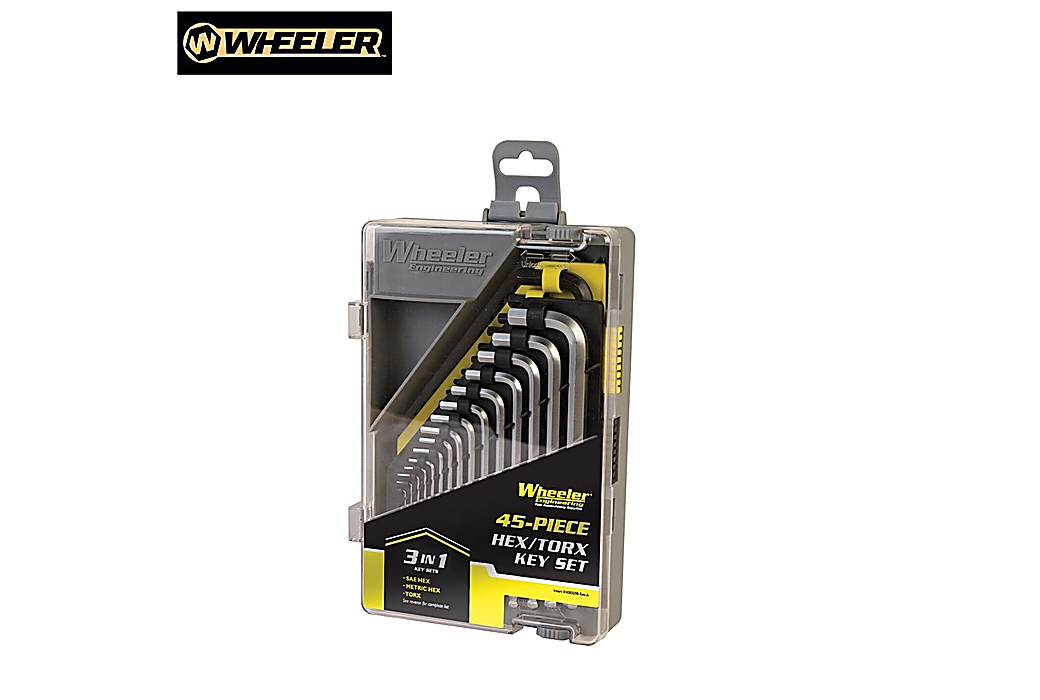 WHEELER 45PC SAE/METRIC HEX AND TORX KEY SET 1081959