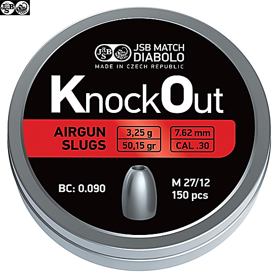 JSB Exact 7.62mm 50.15gr(3.25g) 空気銃 ペレット150発入り 空気銃弾