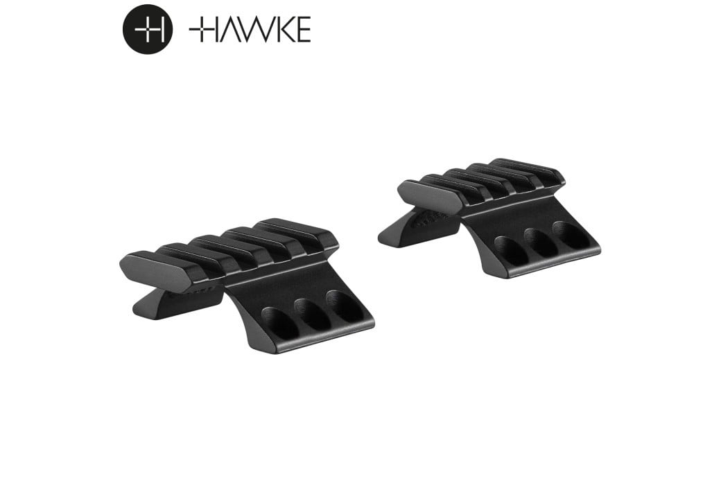Hawke Picatinny/Weaver Top Ring Caps F/ Hawke 2PCS Mounts 1" Triple Screw