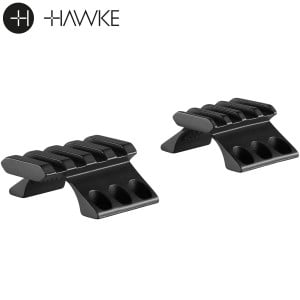 Hawke Picatinny/Weaver Top Ring Caps F/ Hawke 2PCS Mounts 1" Triple Screw