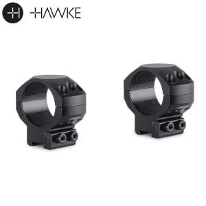 Hawke Tactical Ring Mounts 30mm 2PC 9-11mm Dovetail Medium