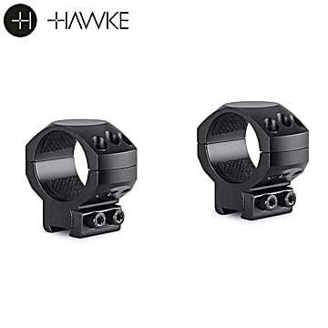 Hawke Tactical Ring Mounts 30mm 2PC 9-11mm Dovetail Medium