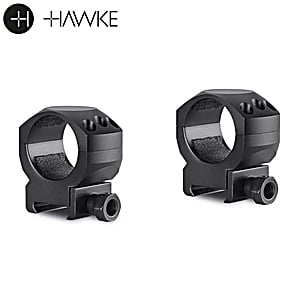 Hawke Precision Steel Ring Mounts 30mm 2PC Weaver Medium