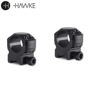 Hawke Tactical Ring Mounts 1" 2PC Weaver Medium