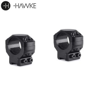 Hawke Tactical Ring Mounts 1" 2PC 9-11mm Dovetail Medium