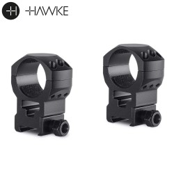 Hawke Precision Monturas Acero 30mm 2PC Weaver Extra Alta