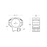 Hawke Precision Steel Ring Mounts 30mm 2PC Dovetail Medium