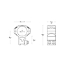 Hawke Precision Steel Ring Mounts 30mm 2PC Dovetail Extra High