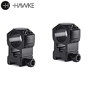 Hawke Tactical Aluminium Ring Mounts 1" 2PC Weaver Extra High