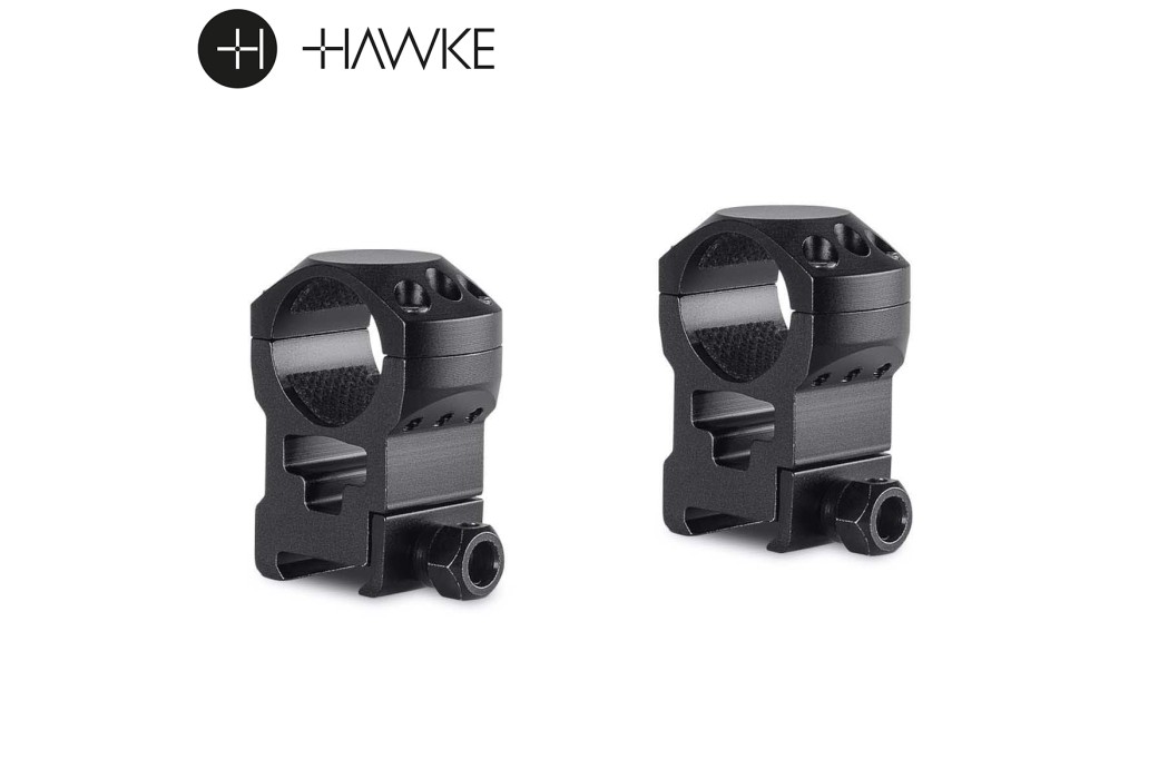 Hawke Tactical Montagens 1" 2PC Weaver Extra Alto