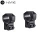Hawke Tactical Aluminium Ring Mounts 1" 2PC 9-11mm (3⁄8”) Dovetail Extra High