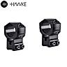 Hawke Tactical Aluminium Ring Mounts 1" 2PC 9-11mm (3⁄8”) Dovetail Extra High