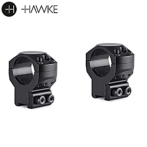 Hawke Precision Tactical Alumínio 1" 2PC 9-11mm (3⁄8”) Dovetail Alta