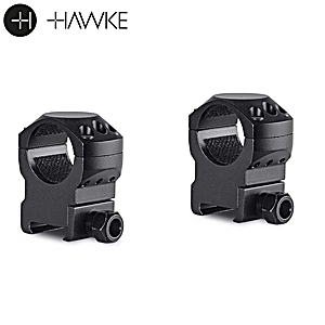 Hawke Tactical Aluminium Ring Mounts 1" 2PC Weaver High