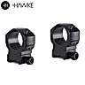 Hawke Tactical Aluminium Ring Mounts 30mm 2PC Weaver High