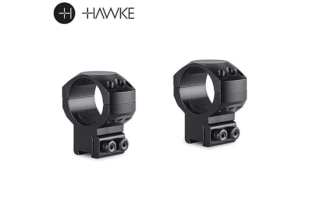 Hawke Precision Tactical Alumínio 30mm 2PC 9-11mm (3⁄8”) Dovetail Alta