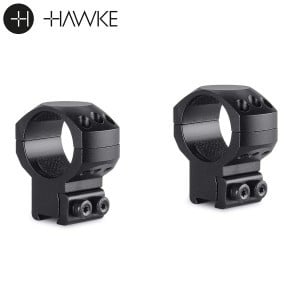Hawke Precision Tactical Alumínio 30mm 2PC 9-11mm (3⁄8”) Dovetail Alta