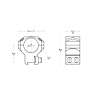 Hawke Tactical Aluminium Ring Mounts 1" 2PC 9-11mm (3⁄8”) Dovetail High