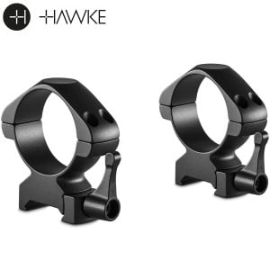 Hawke Precision Steel Ring Mounts 34mm 2PC Weaver Low