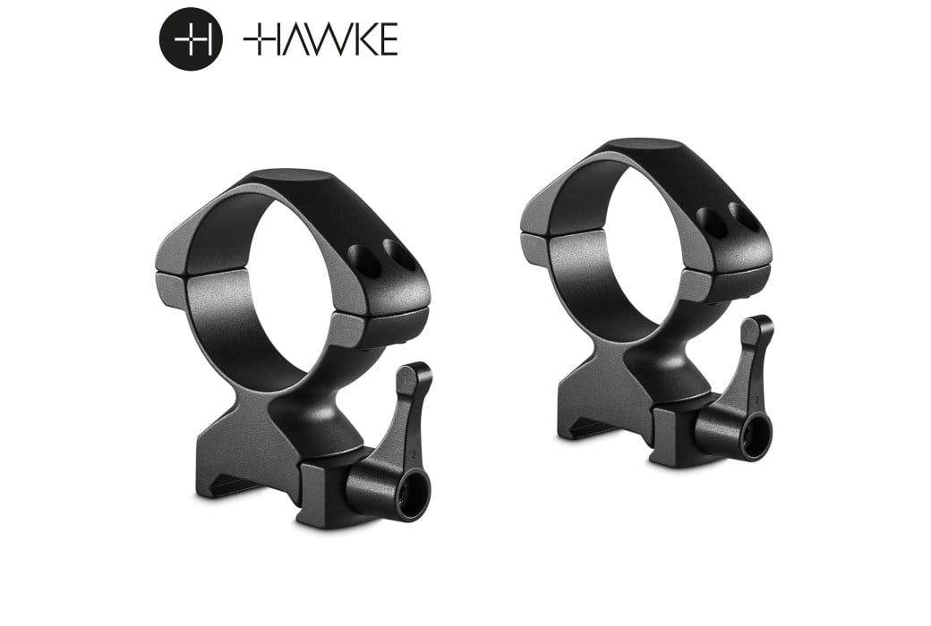 Hawke Precision Steel Ring Mounts 34mm 2PC Weaver Medium