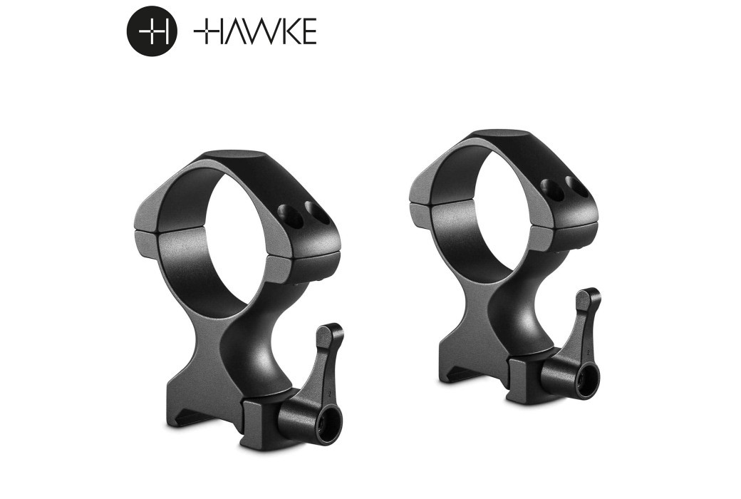 Hawke Precision Steel Ring Mounts 34mm 2PC Weaver High
