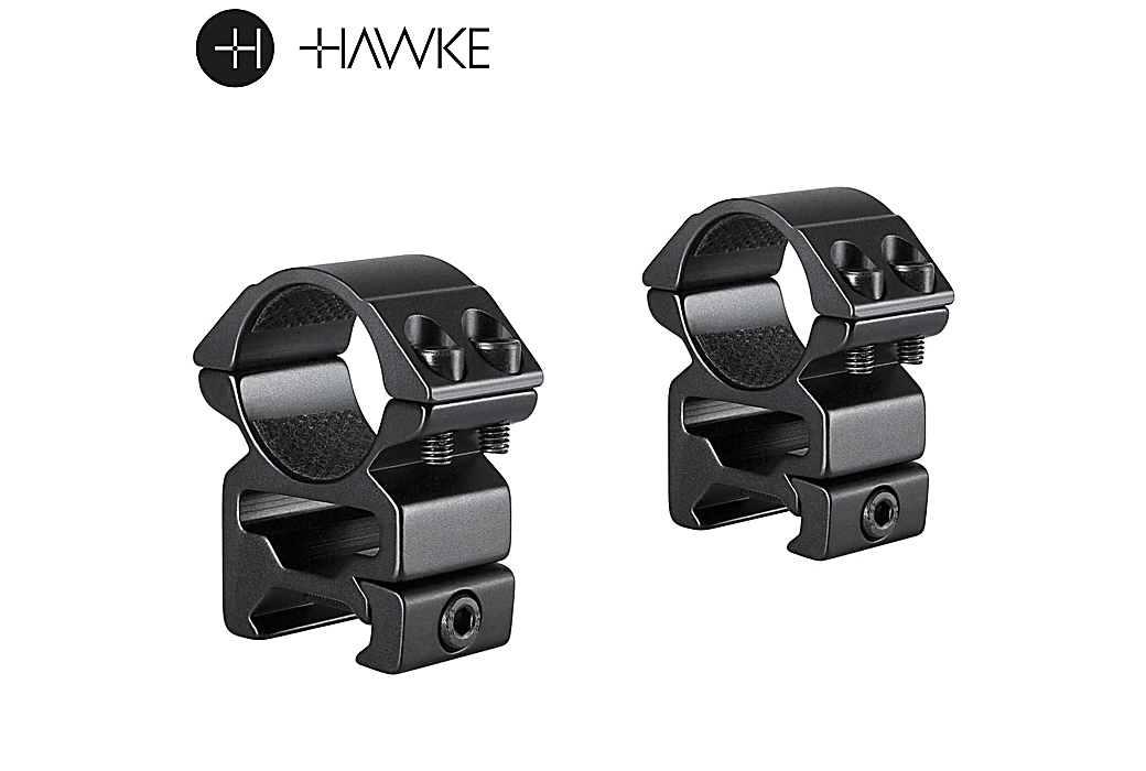 Hawke Montage 2Pcs 1" Weaver Haut