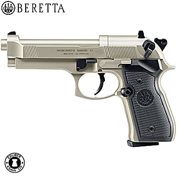 CO2 Pellet Air Pistol Beretta M92 FS Nickel Finish