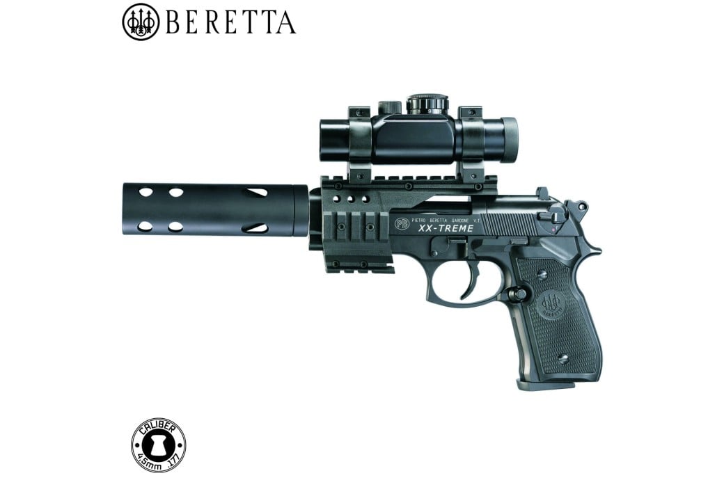 CO2 Pellet Air Pistol Beretta M92 FS FULL METAL XX-TREME