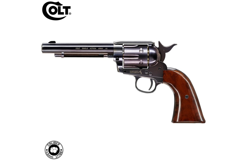 Revólver CO2 Colt SAA .45 - 5.5" Pavonado