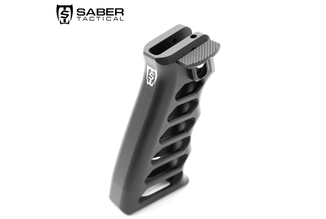 Saber Tactical AR Style Grip with Ambidextrous Thumb Rest