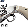 CO2 Air Pistol ASG Schofield 6" - Silver & Ivory Grip