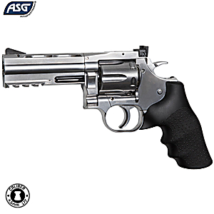 Pistola CO2 ASG Dan Wesson 715 4" pellets Revolver silver