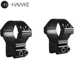 Hawke Adjustable Ring Mounts 30mm 2PC 9-11mm Dovetail High