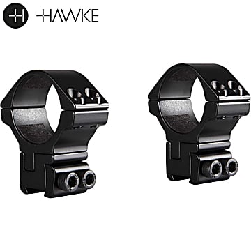 Hawke Tactical Ring Mounts 30mm 2PC 9-11mm Dovetail High