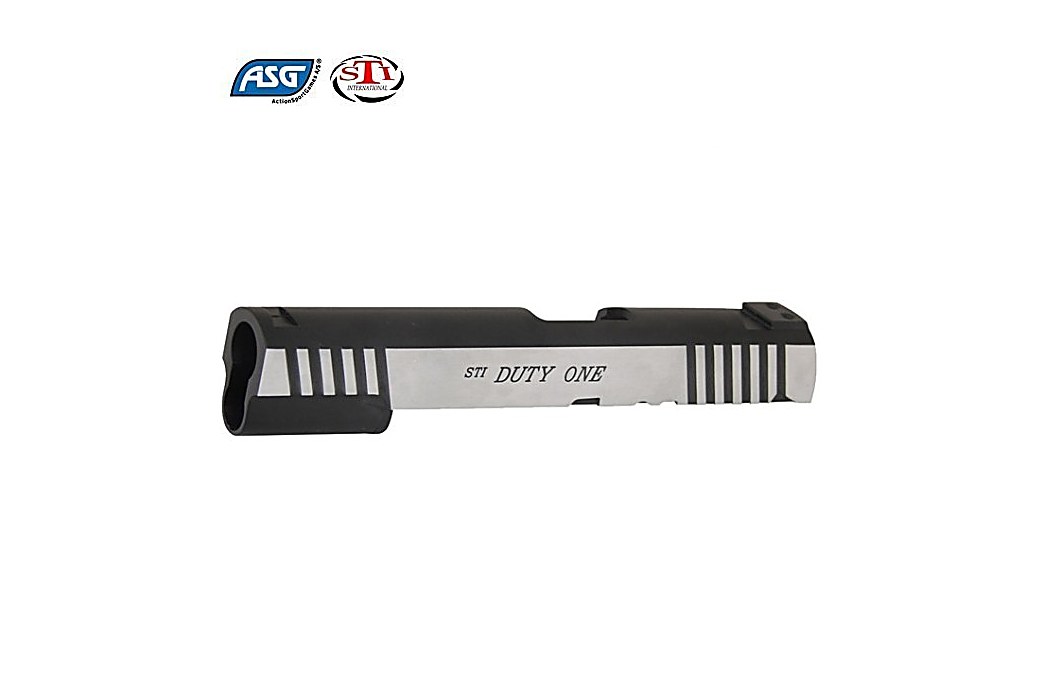 Corredera de metal pulido para pistolas de aire comprimido ASG STI DUTY One