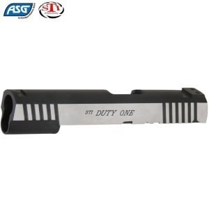 Corrediça de metal polido para pistolas de ar comprimido ASG STI DUTY One