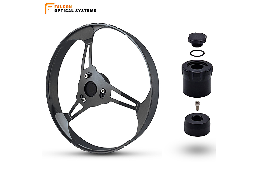 Roda de Paralaxe magnética de 160mm e torreta Garima Design para Falcon X50