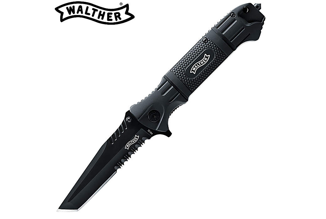 Walther Couteau de Poche BTTK Black Tac Tanto