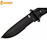 Gerber Couteau Strongarm Lame Sciée Noir