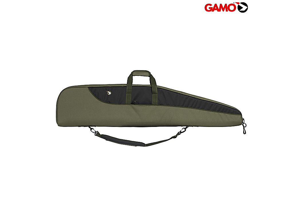 Bolsa para Carabina com Mira Gamo 125x27 foam Preta e Verde