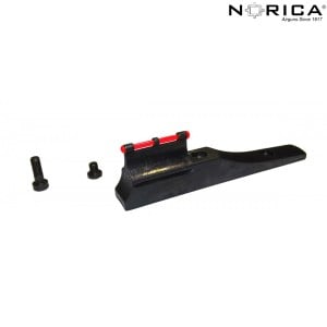 Norica metal and optical fiber sight point with tunnel