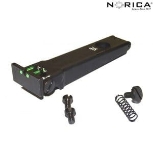 Norica Rear Sight Fiber Optic and Metal
