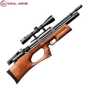 PCP Air Rifle Kral Arms Puncher Breaker Walnut Silent