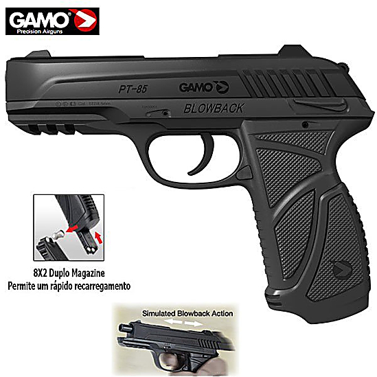 Gamo Outdoor - GAMO PT-85 Blowback CO2 air pistol. Hours of fun