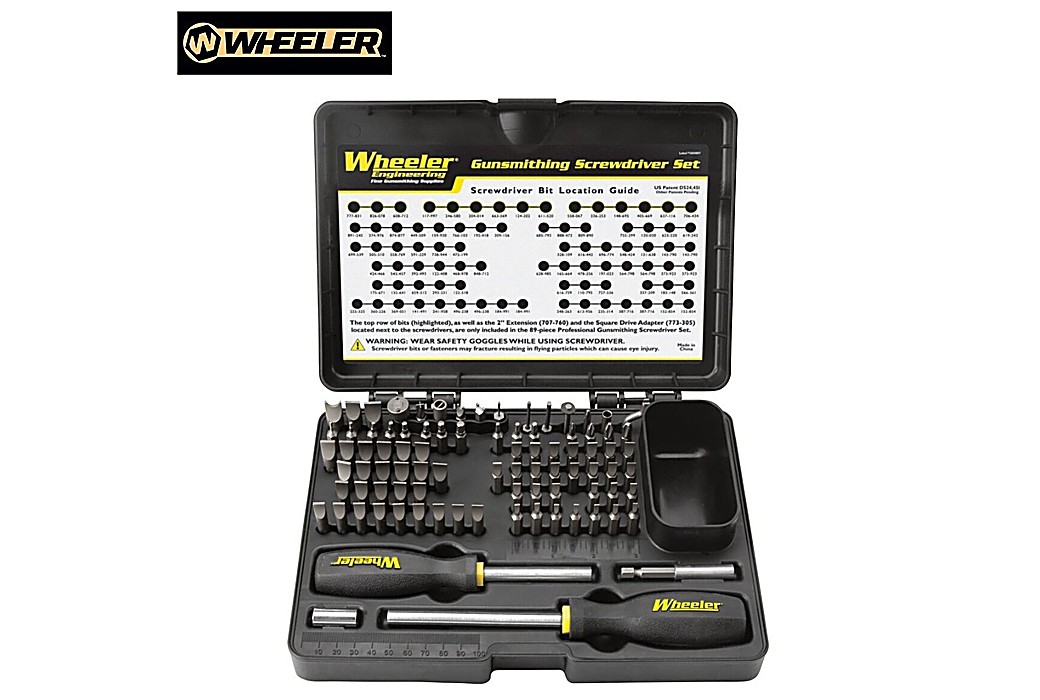 Kit de Herramientas para Armero Wheeler 89 Pcs Professional Gunsmithing Screwdriver Set